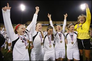 The Perrysburg Yellow Jackets posted a 23-0-0 record to become the first girls program from northwest Ohio to win a state title.