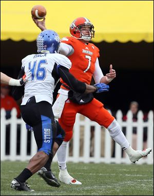 Bowling Green quarterback Matt Schilz and his teammates will face San Jose State in the Military Bowl on Dec. 27 in Washington, D.C.