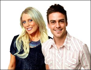 2 Day FM radio presenters Mel Greig, left, and Michael Christian during their radio show impersonated Britain's Queen Elizabeth II and the Prince of Wales to dupe hospital staff into giving information on the condition of the former Kate Middleton.