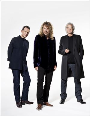 Members of Led Zepplin, from left, John Paul Jones, Robert Plant and Jimmy Page.