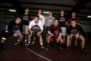 Genoa looks to win an NBC title with (front, from left) Max Reeder, Jake Fejes, Brandon Bates, Nate Moore, and (back) Drew Keenan, Jay Nino, Seth Morrison, and Mike Snider.