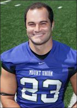 Mount Union defensive back Blair Skilliter graduated from Genoa High School.