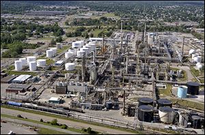 This refinery in Canton, Ohio, is one of four in the Midwest where Marathon Petroleum Corp. can refine light sweet crude. the others are in Detroit, Catlettsburg, Ky., and Robinson, Ill.