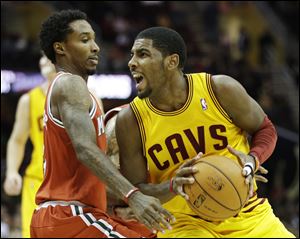 Kyrie Irving scored 26 points to lead Cleveland, which committed a season-high 27 turnovers. The Cavaliers have lost seven of eight and 11 of 13.