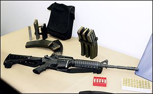 An AR-15 semiautomatic rifle is among the military-style assault weapons that would be affected by a renewed ban. 