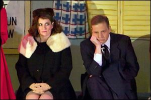 Tracy Glover plays Betty Haynes and Denny Connors is Bob Wallace in ‘Irving Berlin’s White Christmas.’