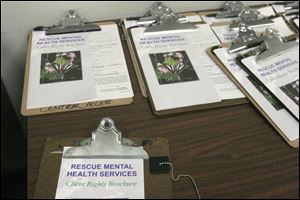 Rescue Mental Health Services works with the mentally ill locally. Others include the National Alliance on Mental Health, the Zepf Center, and Unison.