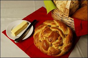 Holiday loaves of bread.