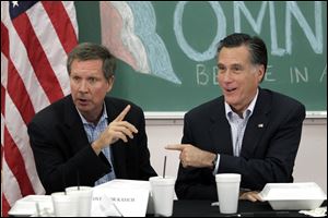 Ohio Gov. John Kasich appeared with GOP presidential nominee Mitt Romney in April at a campaign event. Mr. Kasich is considered a potential GOP presidential contender for 2016.