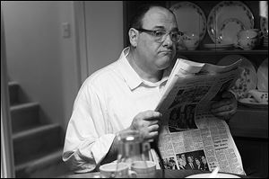 James Gandolfini plays Pat in a scene from the film 'Not Fade Away.'