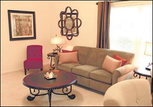 The vaulted ceiling at Briarwood Cove contributes to the openness of the home’s design.