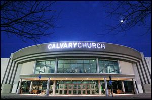 Assembly of God-affiliated Calvary Church will greet members for its grand opening on Sunday at the former Rave Motion Pictures 18-screen cineplex on Conant Street in Maumee.