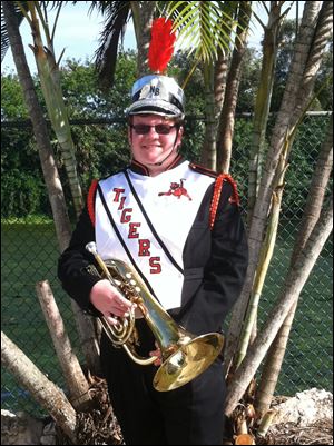 Cody Switzer, 17, a junior at North Baltimore High School, will get to show his skills on the baritone horn as part of the All-Star band. 