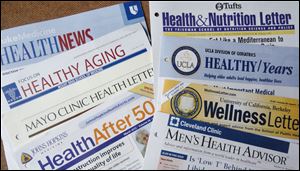 A variety of health-care institutions send wellness newsletters; some of the tips are trite.