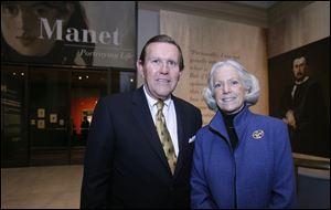Steve Taylor Sr. and his wife Julie Taylor attend the Block Communications party at the Toledo Museum of Art.