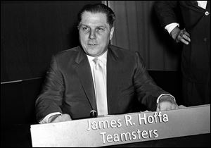 This is a 1959 file photo of Teamsters Union president Jimmy Hoffa.