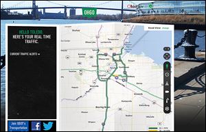 This is a screenshot of the new Ohio Department of Transportation Web site, www.ohgo.com, which features up-to-the minute details on traffic conditions in Ohio. 
