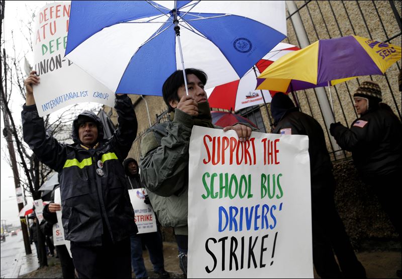 NYC school bus drivers, aides go on strike Toledo Blade