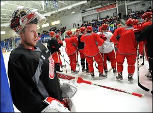 Goalie Jimmy Howard and the Red Wings are just hours from beginning a 48-game sprint over less than 100 days to the Stanley Cup playoffs. The NHL season finally begins for Detroit on Saturday in St. Louis.