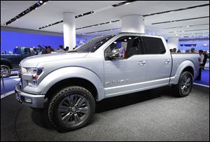 Ford officials say the technology-packed Atlas concept truck, at the auto show in Detroit, represents the future for pickups.