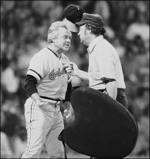 Baltimore Orioles manager Earl Weaver literally 