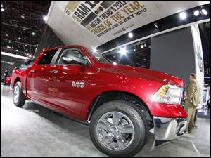 Chrysler's Dodge Ram 1500 picked up the North American Truck of the year honors. Light truck sales for the Detroit Three were up last year, and Chrysler's Ram gained the most at 20 percent.