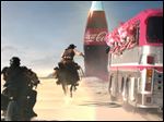  This frame grab provided by Coca Cola shows a moment in the Super Bowl 2013 Coca Cola campaign. The campaign, which will include TV spots as well as a Web site and interaction with consumers on social media sites like Twitter and Instagram, is the beverage maker’s latest attempt to capture the interest of people who watch the Big Game with a second screen such as a tablet or smart phone nearby.