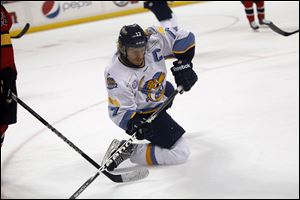 Kyle Rogers, of the Toledo Walleye, says veterans on the team like himself help ease the transition of losing so many teammates to promotions.