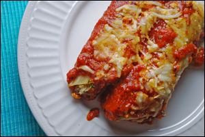 Easiest Beef and Cheese Manicotti recipe calls for filling raw noodles rather than precooking.