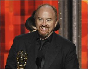Louis C.K. bested Comedy Central’s Stephen Colbert, who plays a conservative political pundit on his satirical show “The Colbert Report” for the top spot on the list ranking the 50 funniest comedians working in the United States.