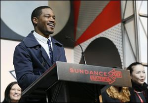 Director Ryan Coogler accepts the U.S. Dramatic Audience Award for the film 