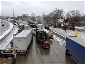 A multi-vehicle accident on south bound I-75 near Springwells Avenue, killed at least one person in Detroit.