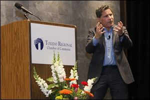 Don’t accept being only pretty good, Fast Company magazine founder Bill Taylor tells several hundred people at Thursday’s annual meeting of the Toledo Regional Chamber of Commerce.