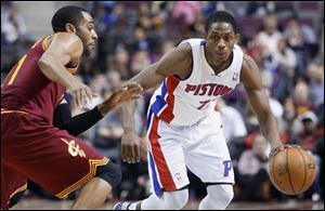 Detroit Pistons guard Brandon Knight scored 20 points and dished out 10 assists in a 117-99 win.