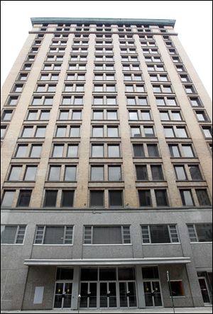 The exterior of the Nicholas Building (the former Fifth Third Center, now closed).