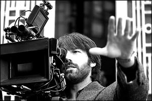 Ben Affleck on the set of 'Argo.' The film is nominated for Best Picture in the Academy Awards.