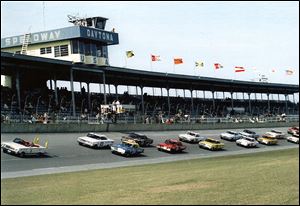 The Daytona ARCA 250 gets under way in 1964. The race was won by Nelson Stacy. The 50th Daytona race takes place on Saturday.