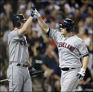 Matt LaPorta, right, has had fewer home run celebrations than the Indians were expecting when they traded CC Sabathia for him.