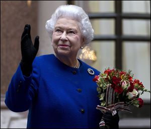 Britain's Queen Elizabeth II topped the list of 100 female figures. 