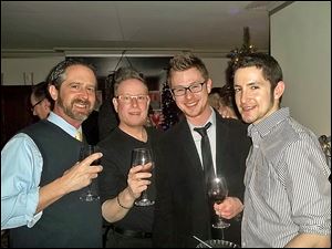Steve Manely, David Bingham, Andrew Larsen , and Justin Snyder at Opera Ain't No Drag.