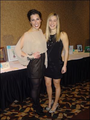 Left Melissa Straub, right Melissa Truitt at the UT medicine ball.