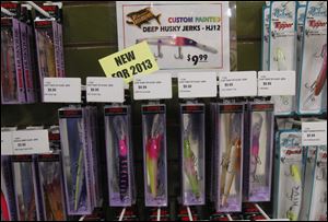 Plastic fishing lures are some of the gear at Netcraft. 'We sell to hard-core fishermen,' Jr. Jankowski says. 'They know their tackle. We'd better know it too.'