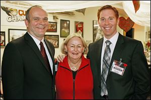 Heart and Soul chairmen and founders Tony Rasczyk and Sally Binard with event emcee and Shaun Hegarty.