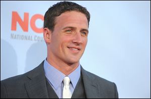Ryan Lochte arrives at the ALMA Awards.