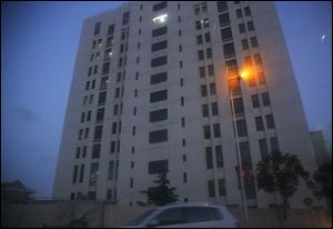 The building housing Unit 61398 of the Peoples Liberation Army is seen in the outskirts of Shanghai.