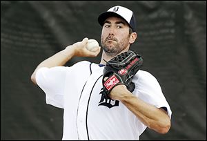 Tigers pitcher Justin Verlander has a 124-65 career record with a 3.40 ERA.