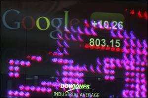 Google's stock price topped $800 for the first time Tuesday amid renewed confidence in the company's ability to reap steadily higher profits from its dominance of Internet search and prominence in the increasingly important mobile device market.