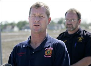 Lake Township Trustee Melanie Bowen said the departures of Chief Walters, left, and two other firefighters stem from a 