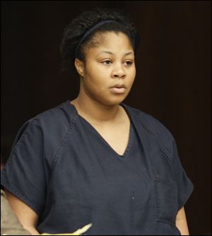 Defendant Kenisha Pruitt at her arraignment.