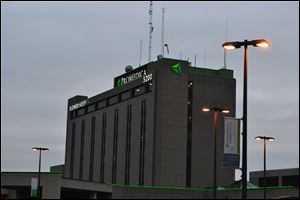 Flower’s neon-esque green lighting, similar to lights installed recently at other area hospitals operated by ProMedica, were protested last year by nearby residents as being “Las Vegaslike” and too bright for the neighborhood